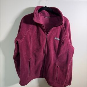 Columbia Women's Fleece Jacket - Burgundy
